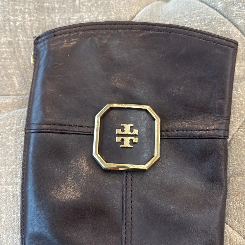 AUTHENTIC TORY BURCH RIDING BOOTS Women’s size‎ 5.5 brown leather